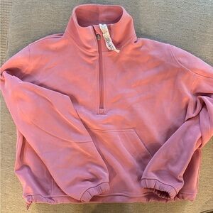 lululemon athletica Pink Half-Zip Sweatshirt